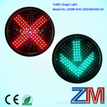 200mm LED Access Control Traffic Light Red Cross Green Arrow